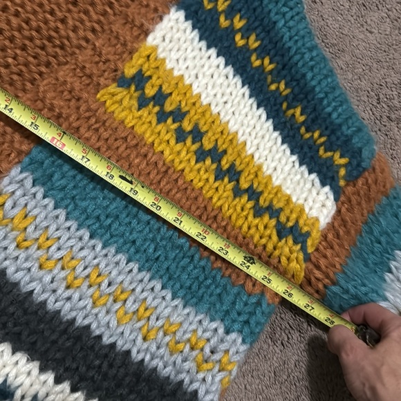 Wishlist brand Handmade Open Front-OSFM-Chunky Knit-Multi Stripe - Picture 13 of 16